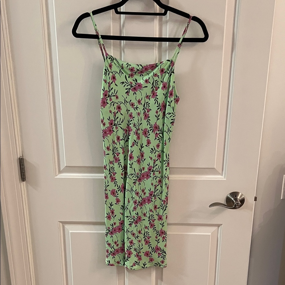 Floral Spaghetti Strap Mini Dress